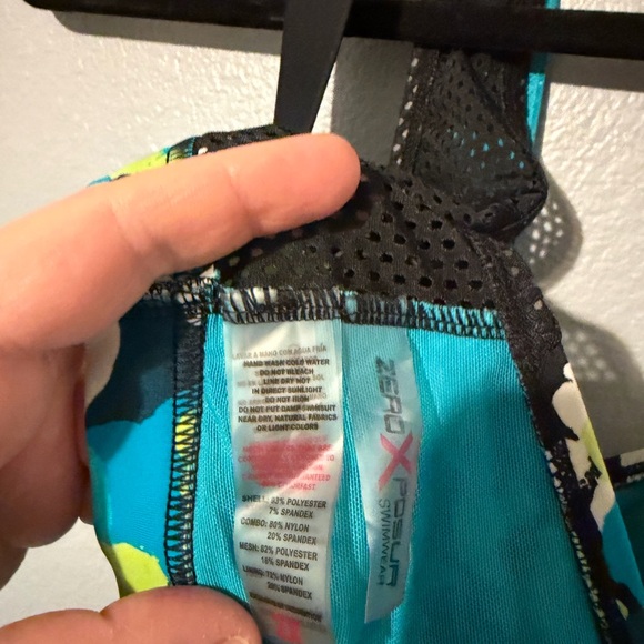 ZeroXposur Teal Athletic Tank with Floral Accents - Picture 6 of 9